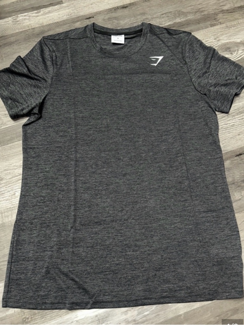 Gymshark Men's Dark Charcoal Heather Short Sleeve Tee
